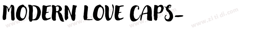 MODERN LOVE CAPS字体转换